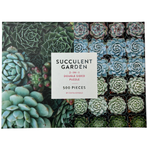 double sided succulent garden